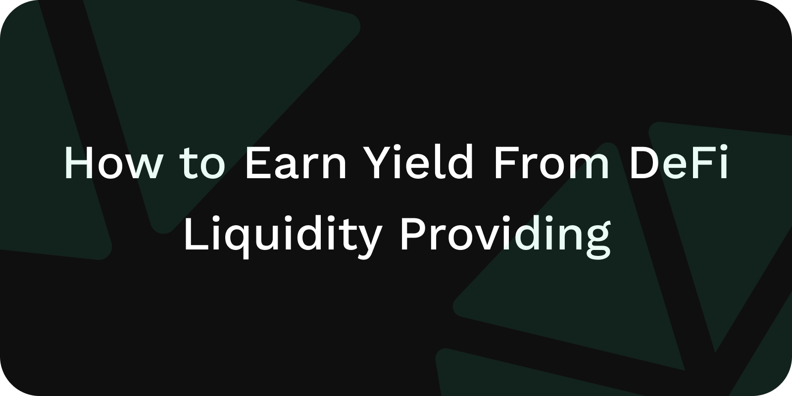 defi liquidity providing