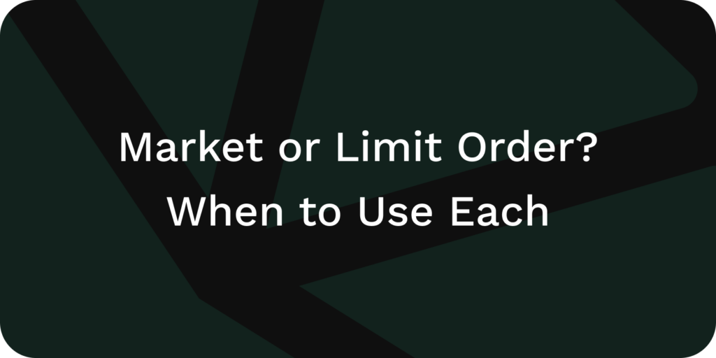 limit order vs market order crypto